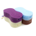 Soft eco-friendly colorful 8-shaped bath sponge